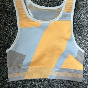 Nike Women's Tank Top - Gray and Yellow